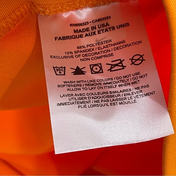 Nike Pro Elite Compression Shorts Made in USA Orange 387780-873 Men’s Sz 3XL - Picture 5 of 7